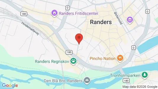 Office spaces for rent i Randers C - kort over placeringen