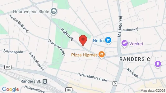 Office spaces for rent i Randers C - kort over placeringen