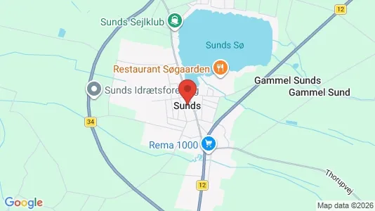 Kaupat Vuokrattavana i Sunds - Kuva Google Street Viewstä