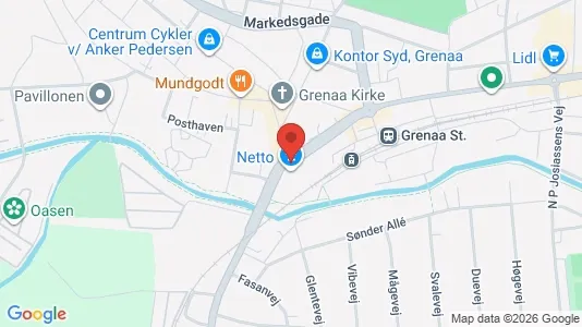 Toimistotilat Vuokrattavana i Grenaa - Kuva Google Street Viewstä