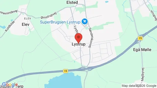 Kaupat Vuokrattavana i Lystrup - Kuva Google Street Viewstä
