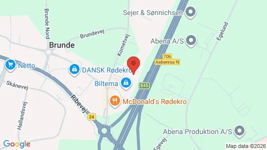 Kontorlokaler til leje i Rødekro - Foto fra Google Street View