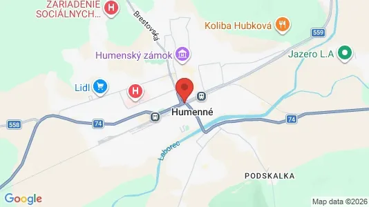 Gewerbeflächen zur Miete i Humenné – Foto von Google Street View
