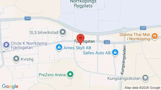 Kontorer til leie i Norrköping - kort over placeringen