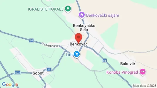 Lokaler til leje i Benkovac - Foto fra Google Street View