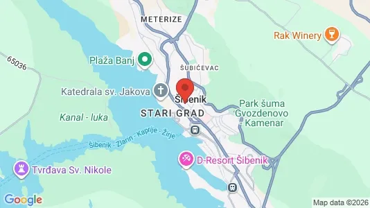 Lokaler til leie i Šibenik – Bilde fra Google Street View