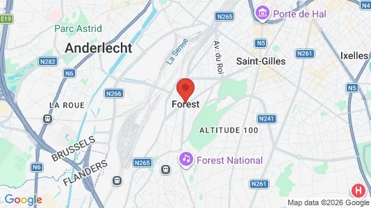 Kantorruimte te huur i Brussel Vorst - Foto uit Google Street View