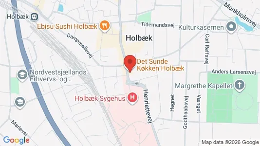 Commercial properties for rent i Holbæk - kort over placeringen