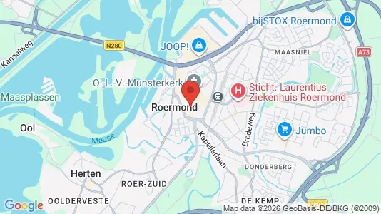Winkels te huur i Roermond - Foto uit Google Street View