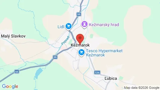 Lokaler til leje i Kežmarok - Foto fra Google Street View