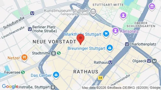 Gewerbeflächen zur Miete i Stuttgart-Mitte – Foto von Google Street View