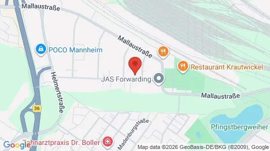 Liikekiinteistöt Vuokrattavana i Mannheim - Kuva Google Street Viewstä