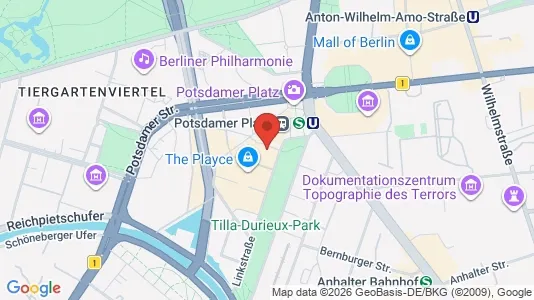 Gewerbeflächen zur Miete i Berlin Mitte - kort over placeringen
