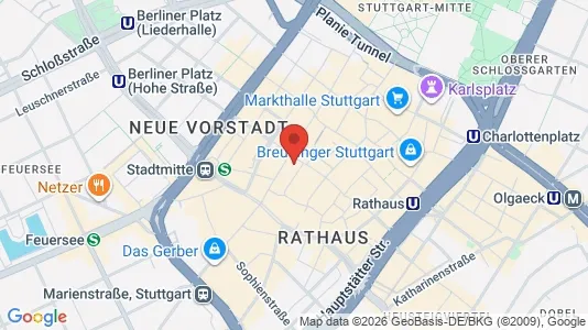 Liikekiinteistöt Vuokrattavana i Stuttgart-Mitte - Kuva Google Street Viewstä