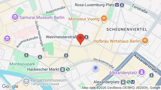 Liikekiinteistöt Vuokrattavana i Berlin Mitte - Kuva Google Street Viewstä