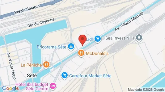 Commercial properties for rent i Montpellier - kort over placeringen