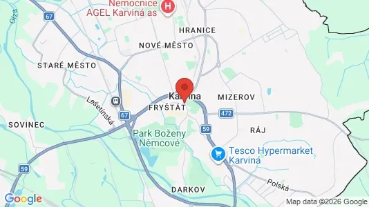 Toimistotilat Vuokrattavana i Karviná - Kuva Google Street Viewstä