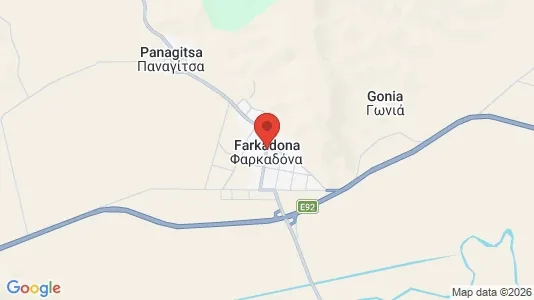 Lokaler til leie i Farkadona – Bilde fra Google Street View