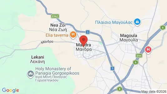 Liikekiinteistöt Vuokrattavana i Mandra-Eidyllia - Kuva Google Street Viewstä