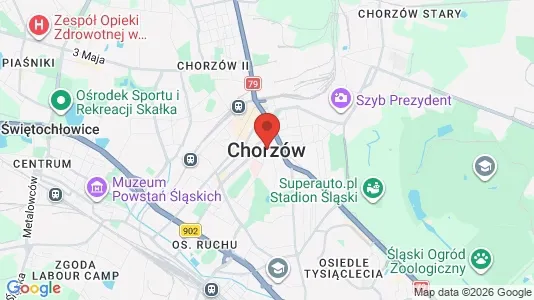 Varastot Vuokrattavana i Chorzów - Kuva Google Street Viewstä