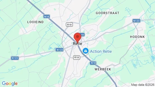 Kontorlokaler til leje i Retie - Foto fra Google Street View