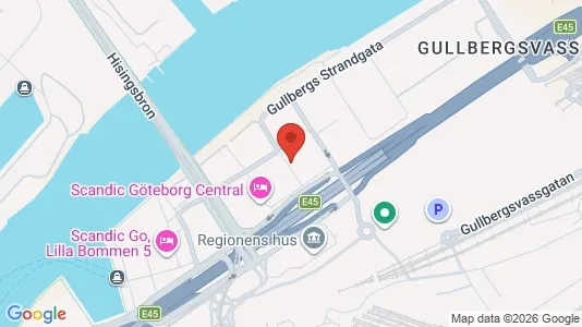 Kontorer til leie i Göteborg Sentrum - kort over placeringen