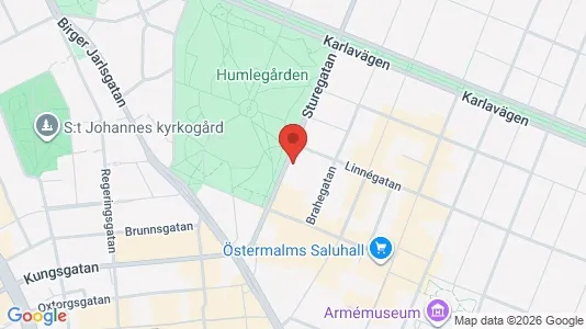 Bedrijfsruimtes te huur i Östermalm - kort over placeringen