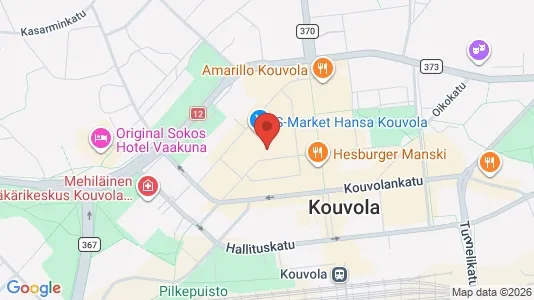 Commercial properties for rent i Kouvola - kort over placeringen