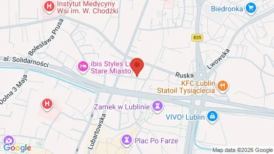 Gewerbeflächen zur Miete i Lublin – Foto von Google Street View