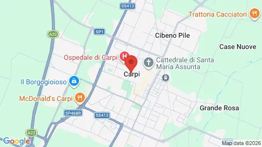 Liikekiinteistöt Vuokrattavana i Carpi - Kuva Google Street Viewstä