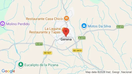 Commercial properties for rent i Gerena - kort over placeringen