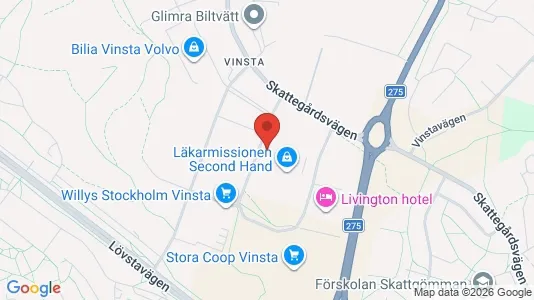 Företagslokaler för uthyrning i Västerort - kort over placeringen