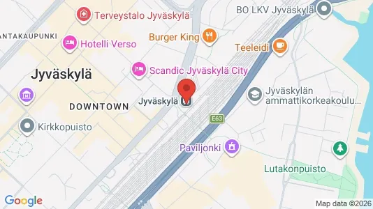 Office spaces for rent i Jyväskylä - kort over placeringen