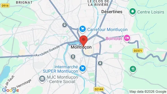 Lokaler til leje i Montluçon - Foto fra Google Street View