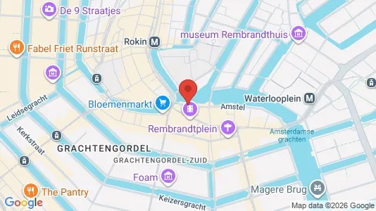Büros zur Miete i Amsterdam Centrum - kort over placeringen