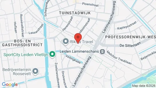 Kontorlokaler til leje i Leiden - kort over placeringen