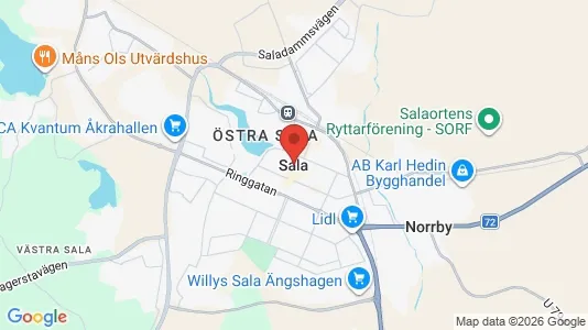 Kaupat Vuokrattavana i Sala - Kuva Google Street Viewstä