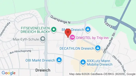 Kontorhoteller til leje i Offenbach - Foto fra Google Street View