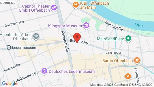 Coworking spaces zur Miete i Offenbach am Main – Foto von Google Street View