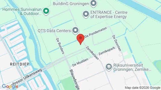 Office spaces for rent i Groningen - kort over placeringen