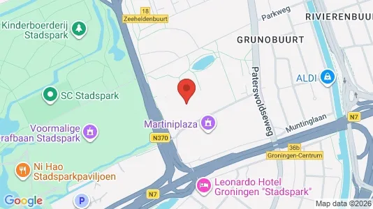 Office spaces for rent i Groningen - kort over placeringen