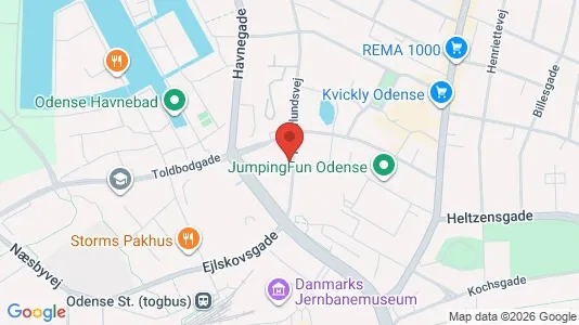 Büros zur Miete i Odense C – Foto von Google Street View