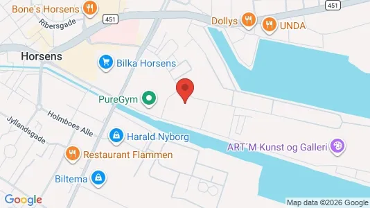 Lager til leie i Horsens – Bilde fra Google Street View