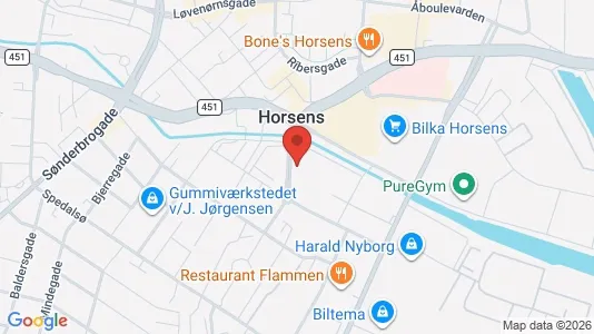 Büros zur Miete i Horsens – Foto von Google Street View