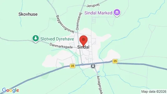 Kaupat Vuokrattavana i Sindal - Kuva Google Street Viewstä