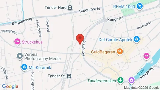 Kontorlokaler til leje i Tønder - Foto fra Google Street View