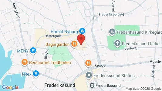 Office spaces for rent i Frederikssund - kort over placeringen