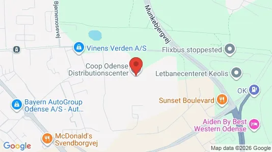 Varastot Vuokrattavana i Odense S - Kuva Google Street Viewstä