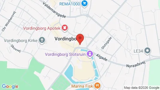 Kontorslokaler för uthyrning i Vordingborg – Foto från Google Street View