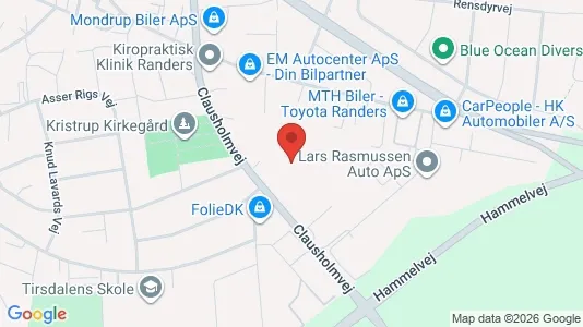 Warehouses for sale i Randers SØ - kort over placeringen